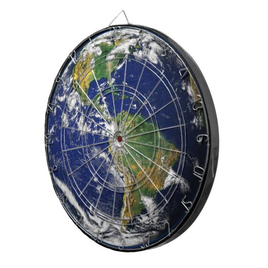 地球の私たちの世界ダーツボード ダーツボード (正面右)