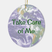 地球の私の気にクリスマスの飾り付け セラミックオーナメント (左)