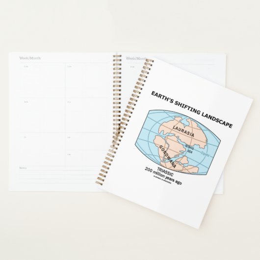 地球の移り変わる景観3畳紀 プランナー手帳 (ディスプレー)
