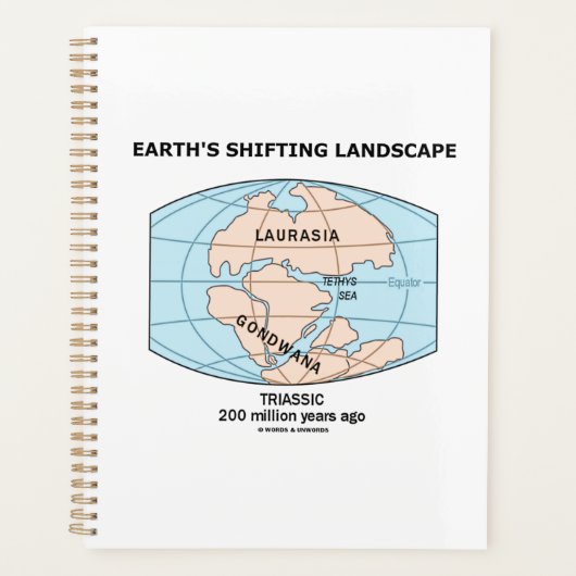 地球の移り変わる景観3畳紀 プランナー手帳 (正面)
