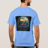 地球の穏やかな思い出 Tシャツ (裏面)