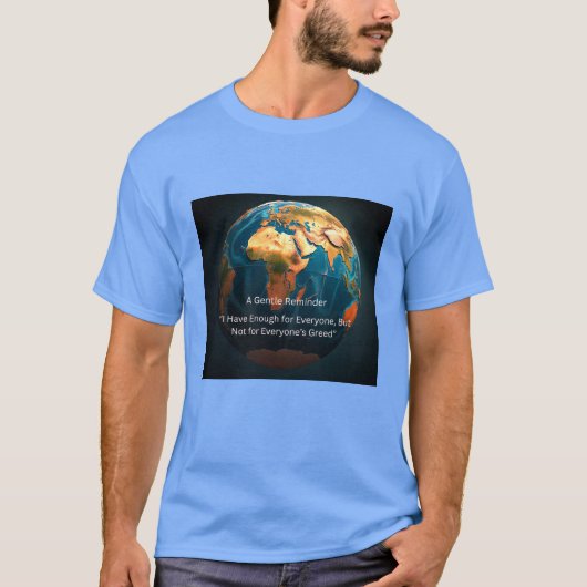 地球の穏やかな思い出 Tシャツ (正面)