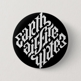 地球の空気火及び水 缶バッジ