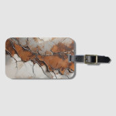 「地球の粘土」アクリルの荷物タグ ラゲッジタグ (正面横)