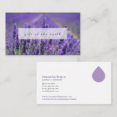 地球の精油のラベンダーの農場のギフト 名刺 (正面/裏面)