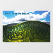 地球の緑の丘 ウィンドウサイン (シート)