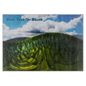 地球の緑の丘 カッティングボード (正面)