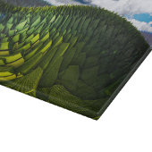 地球の緑の丘 カッティングボード (角)