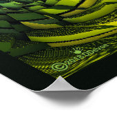 地球の緑の丘 ポスター (角)