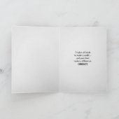 地球の緑の卒業キャップ カード (内部)