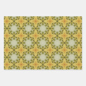 地球の緑の幾何学的パターンNo3 ラッピングペーパーシート (正面2)