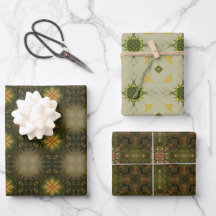 地球の緑の幾何学的パターンNo4