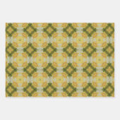 地球の緑の幾何学的パターンNo5 ラッピングペーパーシート (正面3)