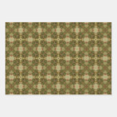 地球の緑の幾何学的パターンNo5 ラッピングペーパーシート (正面)