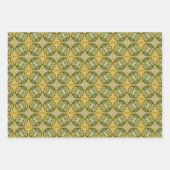 地球の緑の幾何学的パターンNo6 ラッピングペーパーシート (正面3)