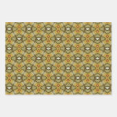 地球の緑の幾何学的パターンNo6 ラッピングペーパーシート (正面2)