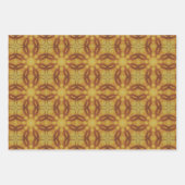 地球の緑の幾何学的パターンNo7 ラッピングペーパーシート (正面3)