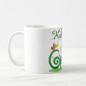 地球の緑を保って下さい コーヒーマグカップ (左)