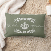 地球の緑フランスのの白保いスクリッ運トのCalm On ランバークッション (ブランケット)