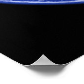 地球の美しい青い大理石 ポスター (角)