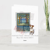 地球の職人クリスマスカードの平和 シーズンカード (裏面)