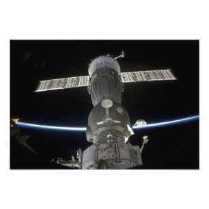 地球の肢はSoyuzの宇宙船を横断します フォトプリント