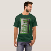 地球の肺は木です　樹木医 Tシャツ (正面フル)