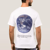 地球の背部 Tシャツ (裏面)