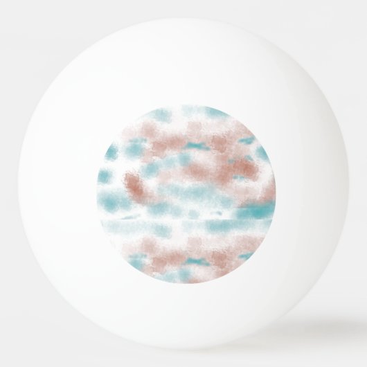地球の自然トーン雲ピンポンボール 卓球ボール (正面)