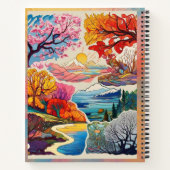 「地球の自然美しい」 ノートブック (裏面)