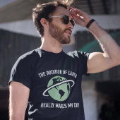 地球の自転 Tシャツ