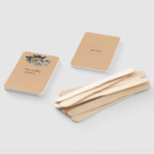 地球の色の背景ナプキの淡い黄色のバラ ハンドファン (組立なし)