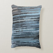 地球の色数々の付きストライプ アクセントクッション (裏面(縦))