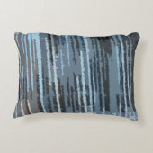 地球の色数々の付きストライプ アクセントクッション (裏面)