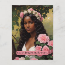 地球の花の笑いエメゾン引用文フローラアート