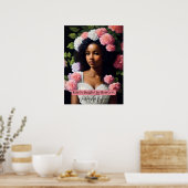 地球の花の笑いラルフウォルドエマーソン引用文 ポスター (キッチン)