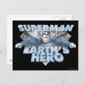 地球の英雄 – 青 ポストカード (正面/裏面)