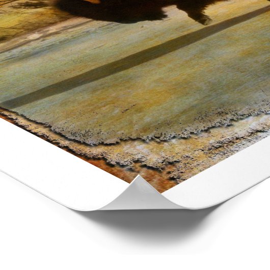 地球の落下 ポスター (角)