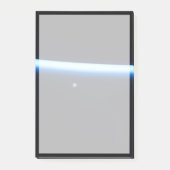 地球の薄い大気の線とギビングの月 ポストイット (正面)