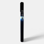 地球の薄い大気の線とギビングの月 Case-Mate iPhoneケース (裏面 / 左)