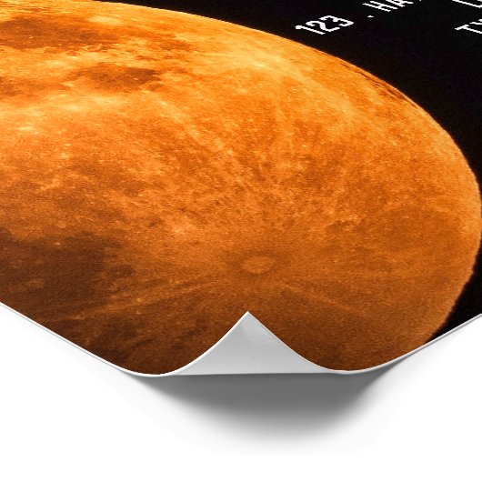 地球の血の月、プラネタリウムイベント広告ズ ポスター (角)