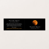 地球の血の月、天文学者、天文学ストア 名刺 (外部フラット)