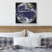 地球の衛星画像 キャンバスプリント (インサイチュ (寝室))