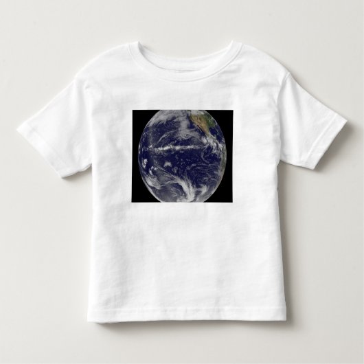地球の衛星画像 トドラーTシャツ (正面)