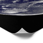 地球の衛星画像 ポスター (角)