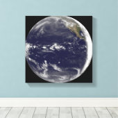 地球の衛星観測 キャンバスプリント (インサイチュ (ウッドフロア))