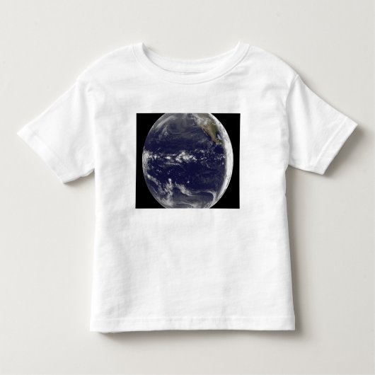地球の衛星観測 トドラーTシャツ (正面)