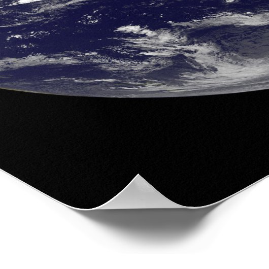 地球の衛星観測 ポスター (角)