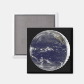 地球の衛星観測 マグネット (正面/裏面)