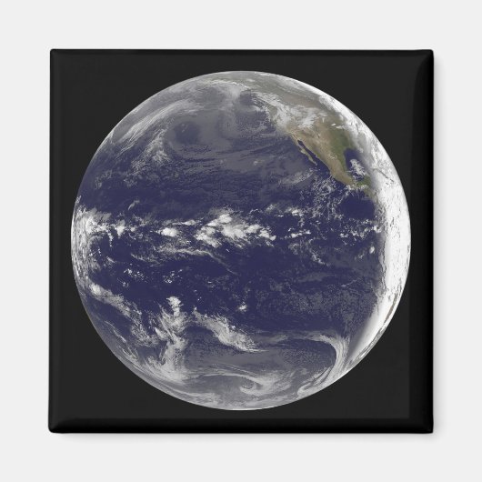 地球の衛星観測 マグネット (正面)